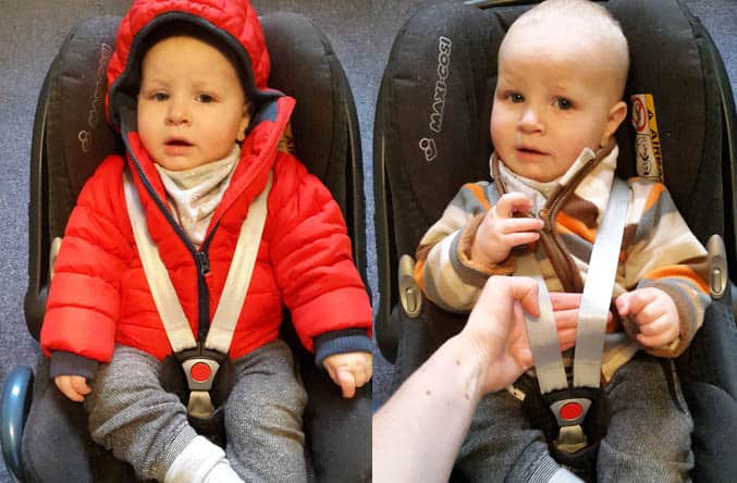 winter baby car seat safety