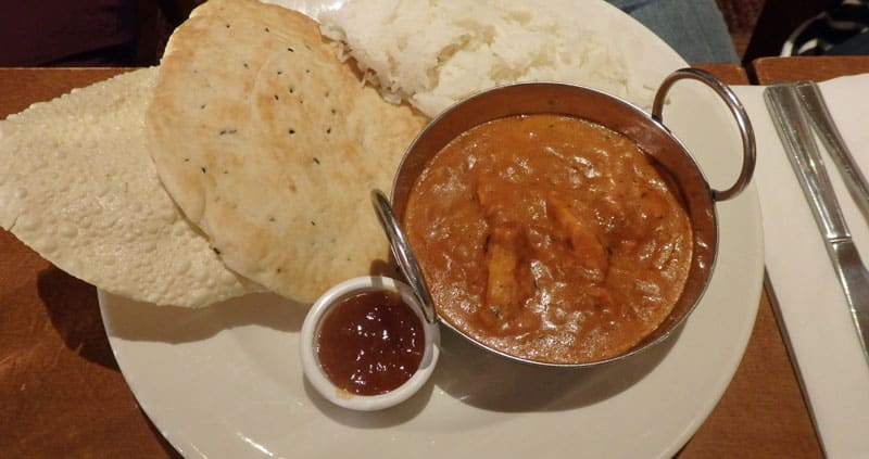 curry on a plate with rice