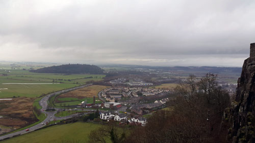 View over surround area of Stirling