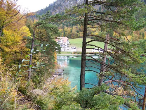 VIew of lake near Hohenschwangau Castle