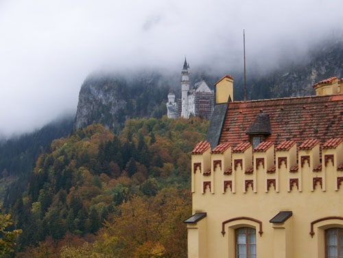 View of castle from Hohenschwangau Castle