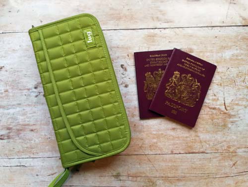 Passports & Case for family holiday