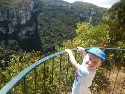 Preschooler in the Ardeche