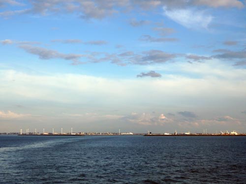 View from the ferry heading back to Hull