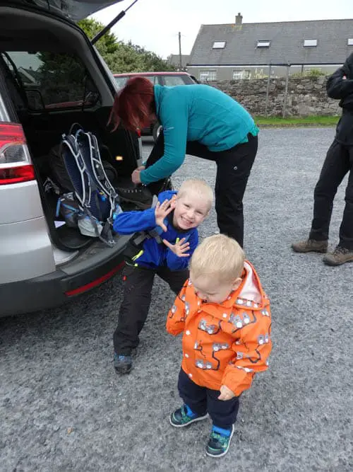 Getting Ready at the car