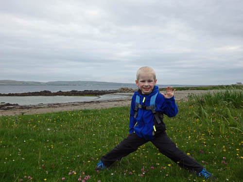 Posing while out hiking on Islay