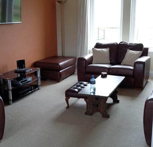 Living room in self catering house