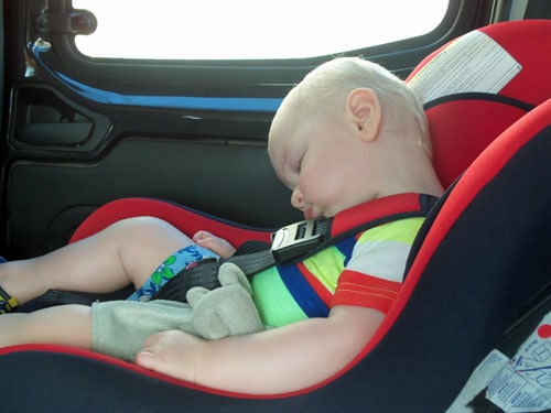 toddler in car seat