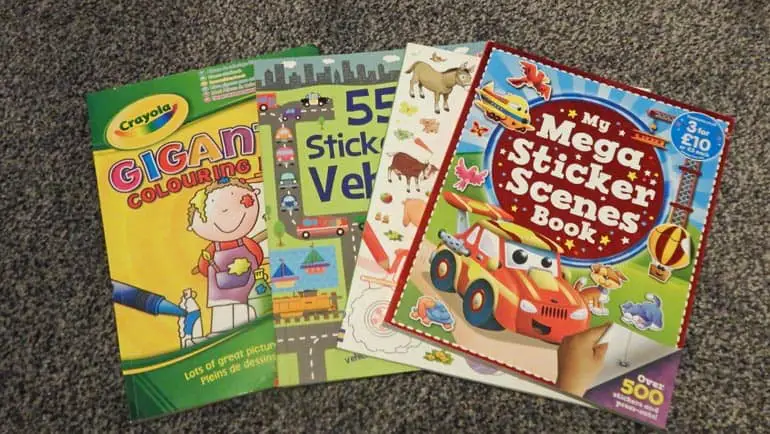 Sticker Books and Colouring Books