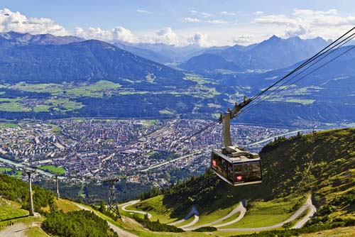 Cable car over Innsbruck