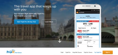 Trip It Travel App