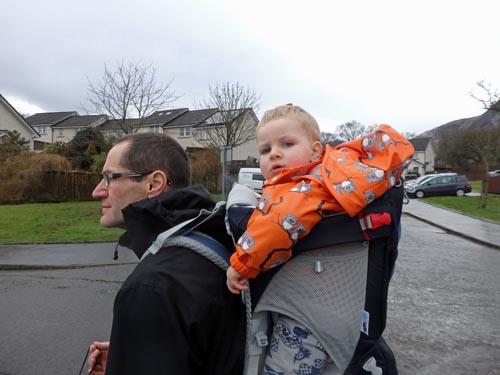 Family walk in Aberfoyle