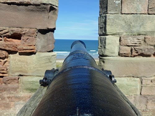 Canon at Bamburgh Castle