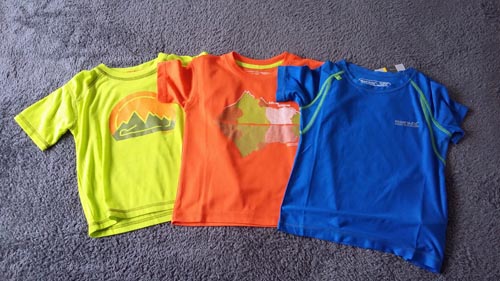 Quick drying clothes for family cycling holiday