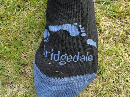 Bridgedale hiking socks worn by young child