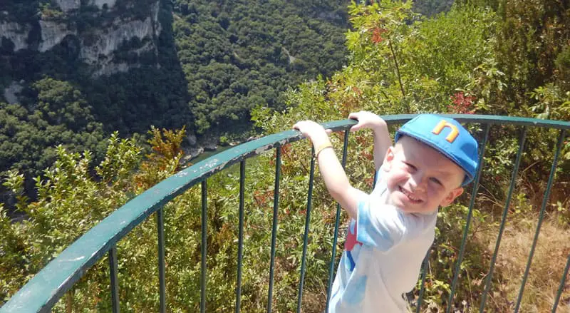 Young child in the Ardeche