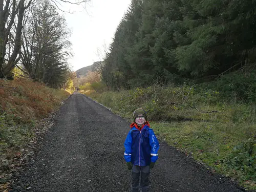 Child at the Glen Ogle Trail