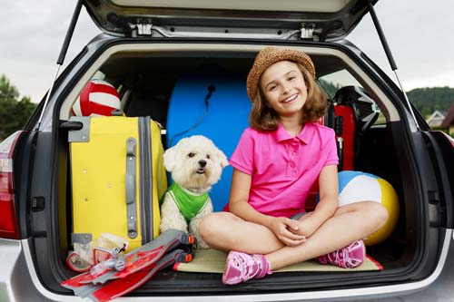Summer holiday, Travel - family ready for the travel for summer vacation