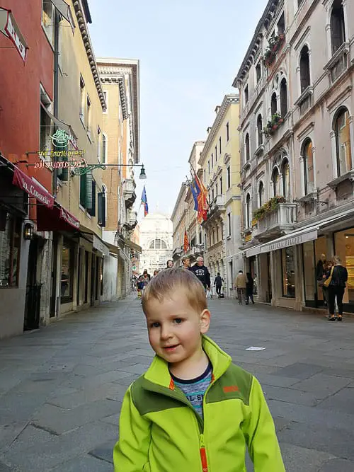 Toddler in Venice