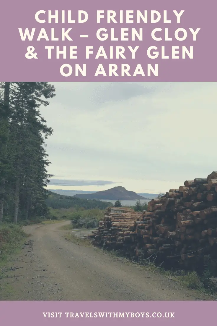 A child friendly walk on the Isle of Arran in Scotland. Check out our child friendly walk through Glen Cloy and the Fairy Glen on the Isle of Arran