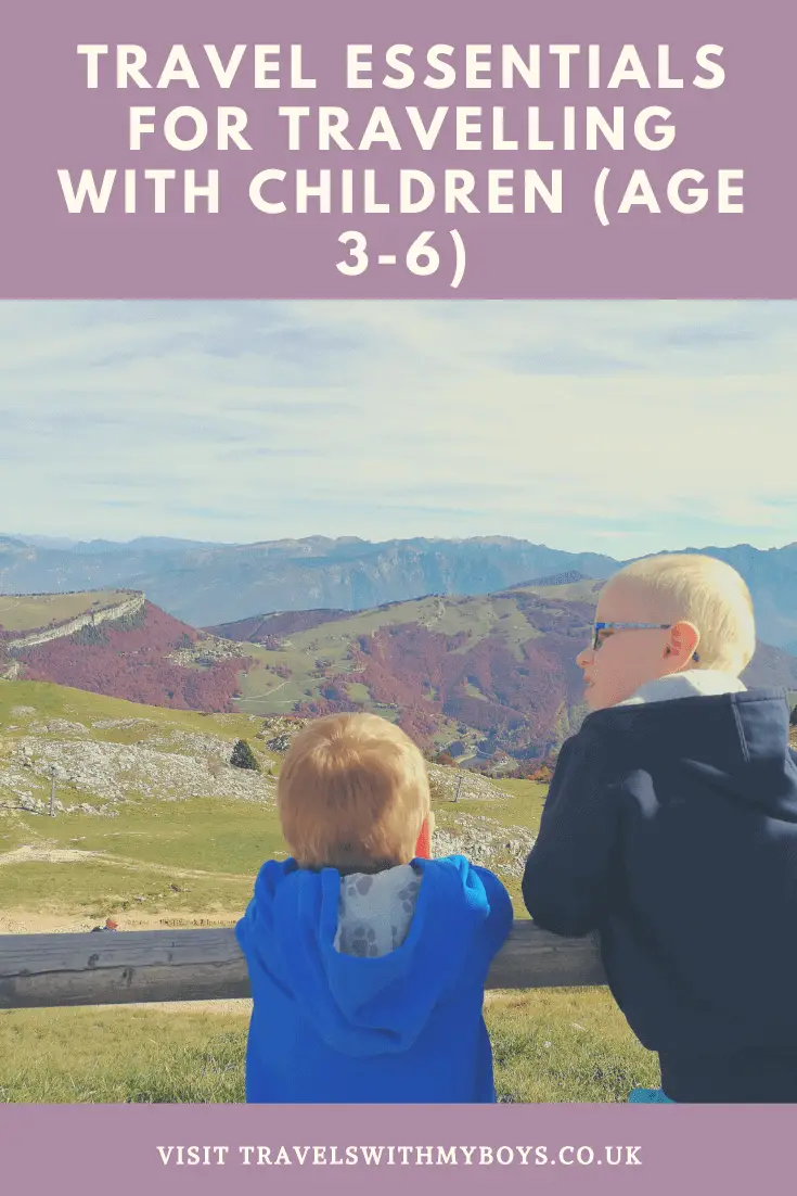 Travel essentials for children - Must have family travel essentials for travelling with children aged 3-6