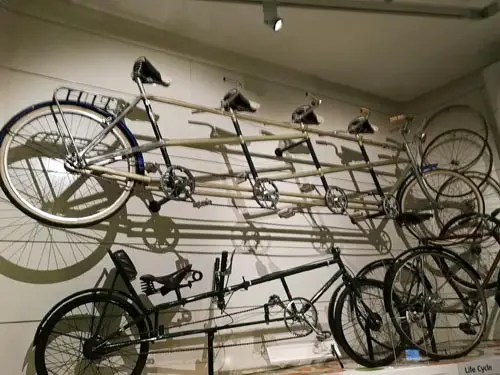 Bike wall at Riverside Museum