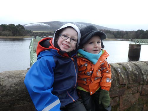 Brothers at Harlaw Reservoir