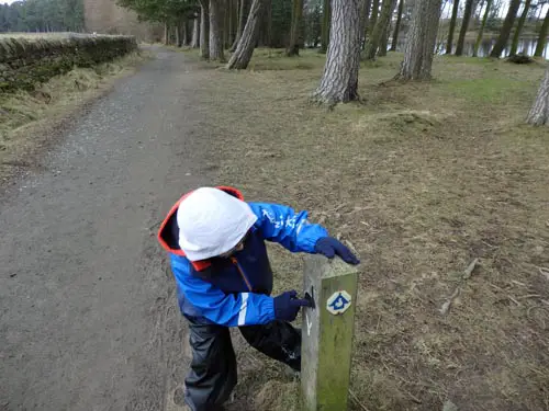 Walking around Harlaw Reservoir