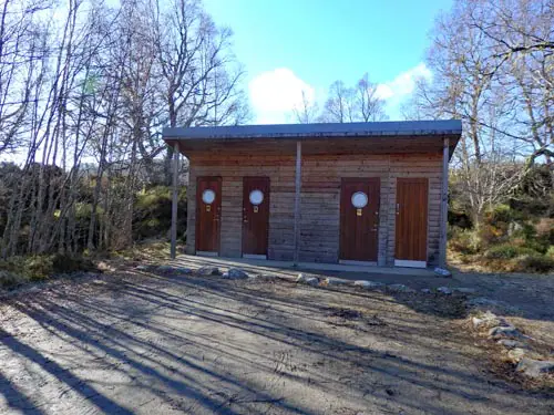 Toilets at River Affric Car Park