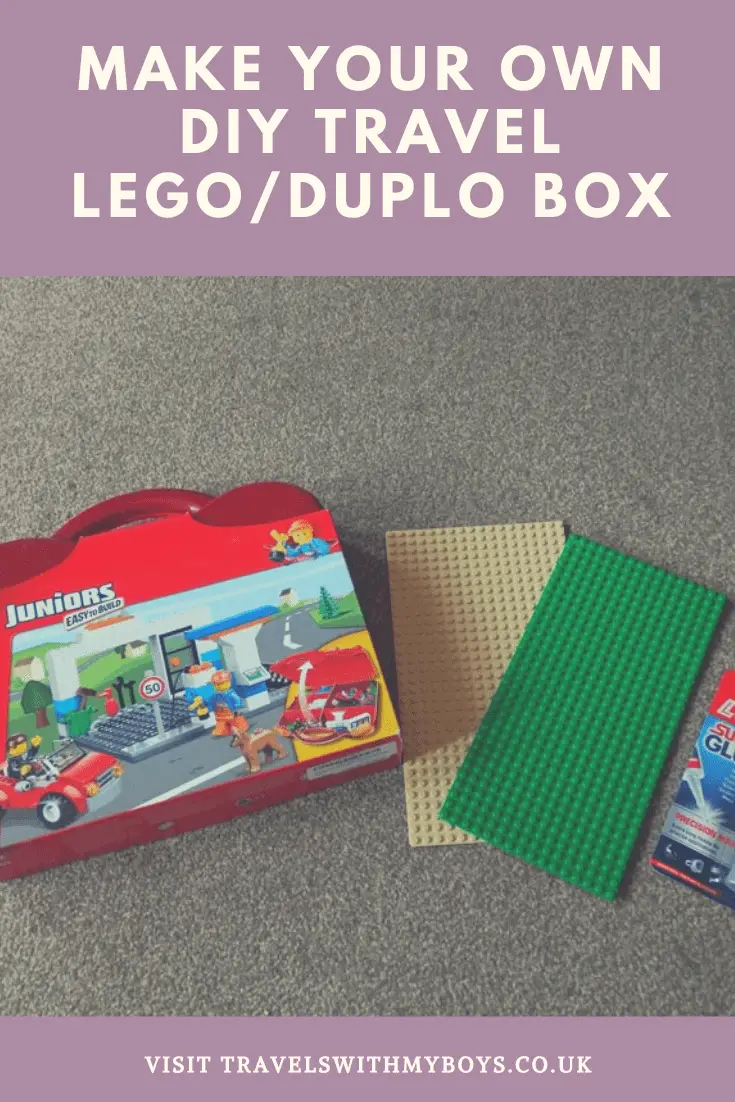 How to make your own travel diy Lego Box|Keep your kids entertained while travelling with a DIY travel lego box or Duplo box