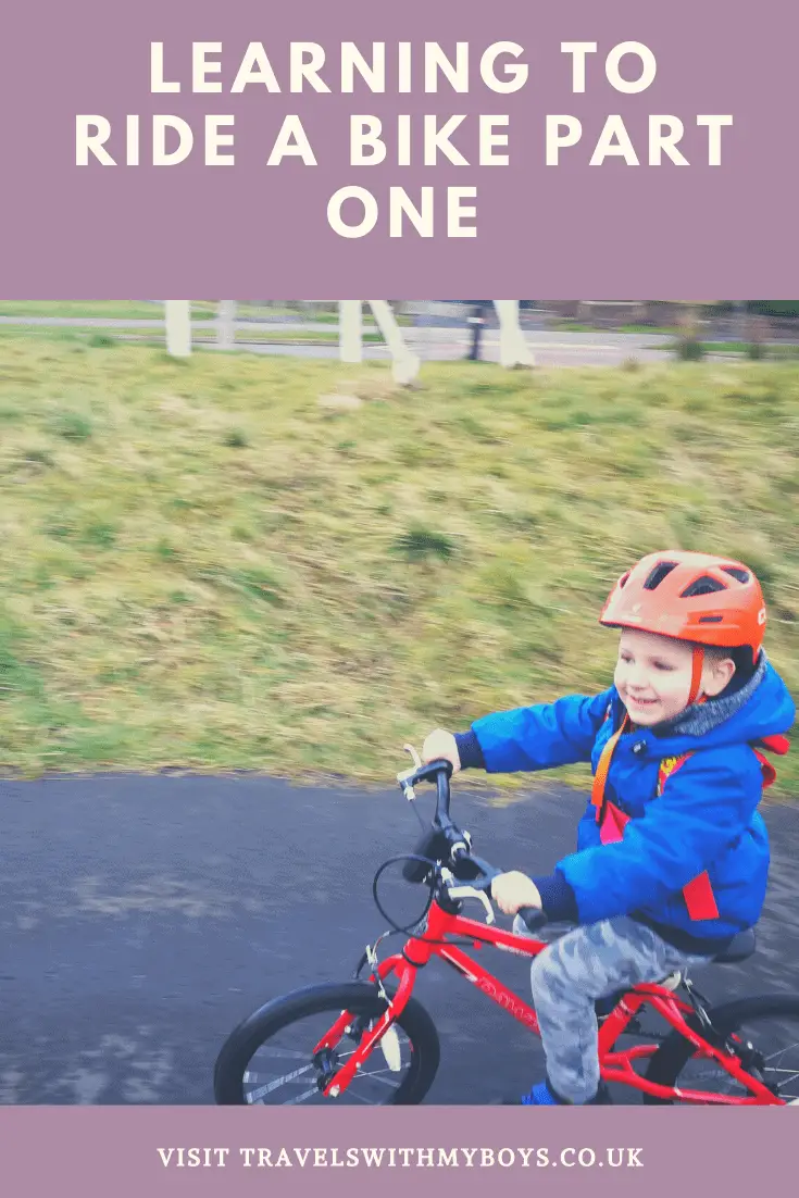 Learning to ride a bike. What helped our eldest son learn to ride his bike in less than an hour.