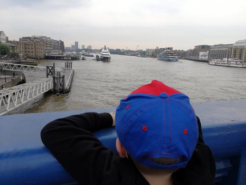 view from Tower Bridge