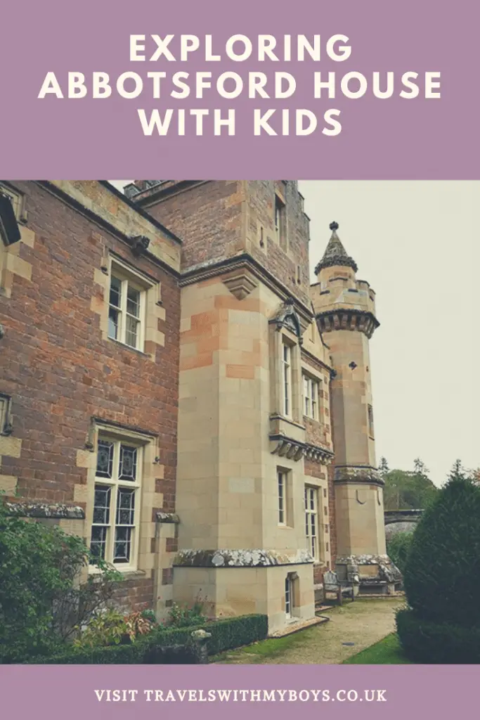 Exploring Abbotsford House near Melrose in Scotland. Family fun day out exploring the home of Sir Walter Scott